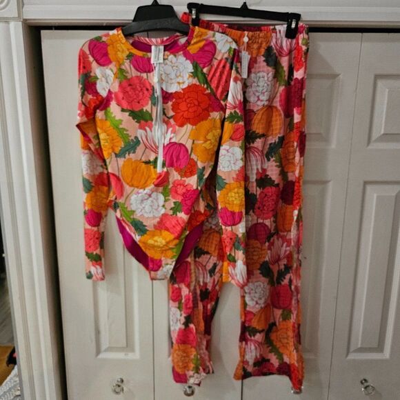 Trina Turk Floral Swim PANTS ONLY!- Pink, Orange, Yellow - Picture 3 of 9